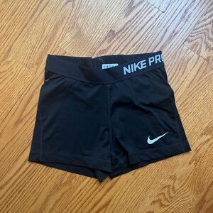 small black nike pro booty shorts